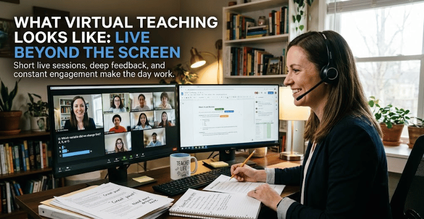 What the job looks like on a school day 