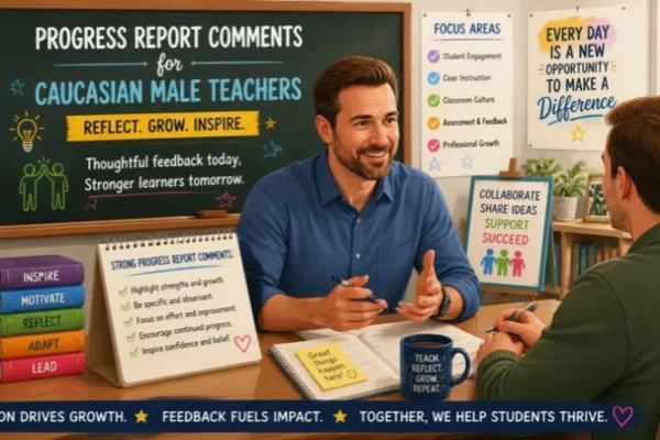 Progress Report Comments for Teachers: 100+ Positive, Clear, and Useful Examples